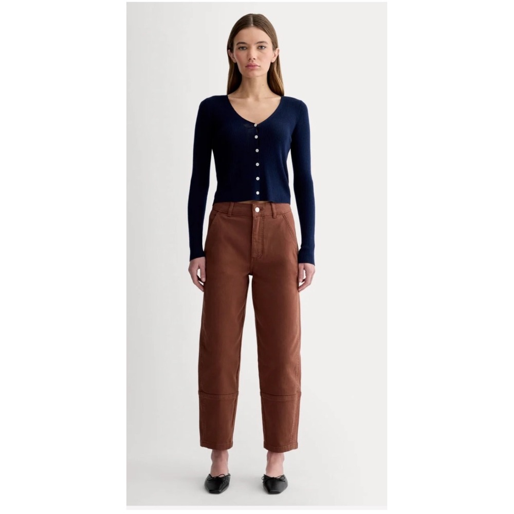 Everlane The Utility Barrel Pant In Brown Size‎ 00